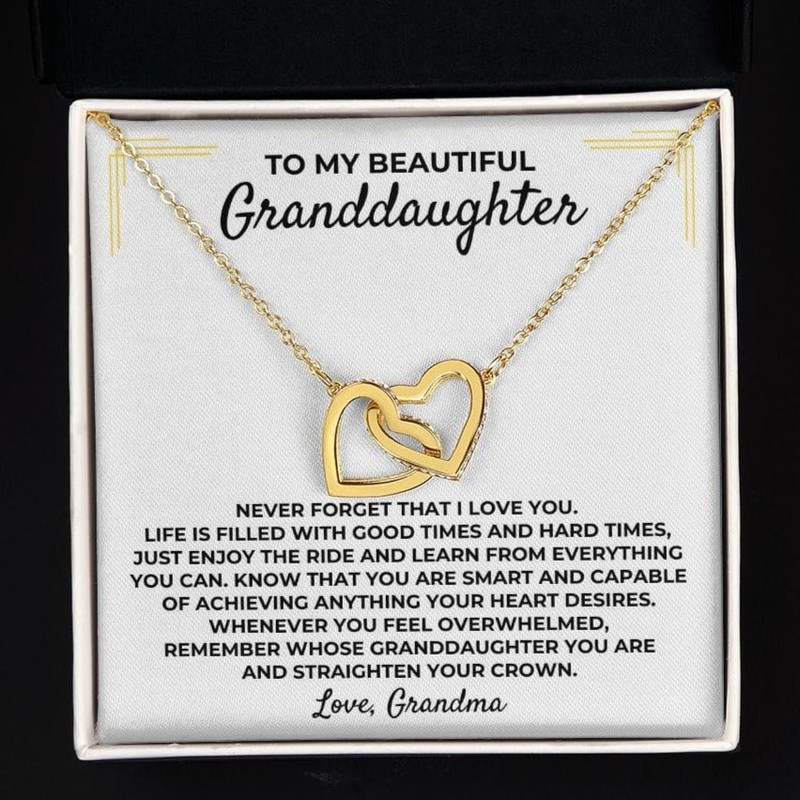 To My Beautiful Granddaughter – Grandma – Interlocked Gift Set – SS393GM