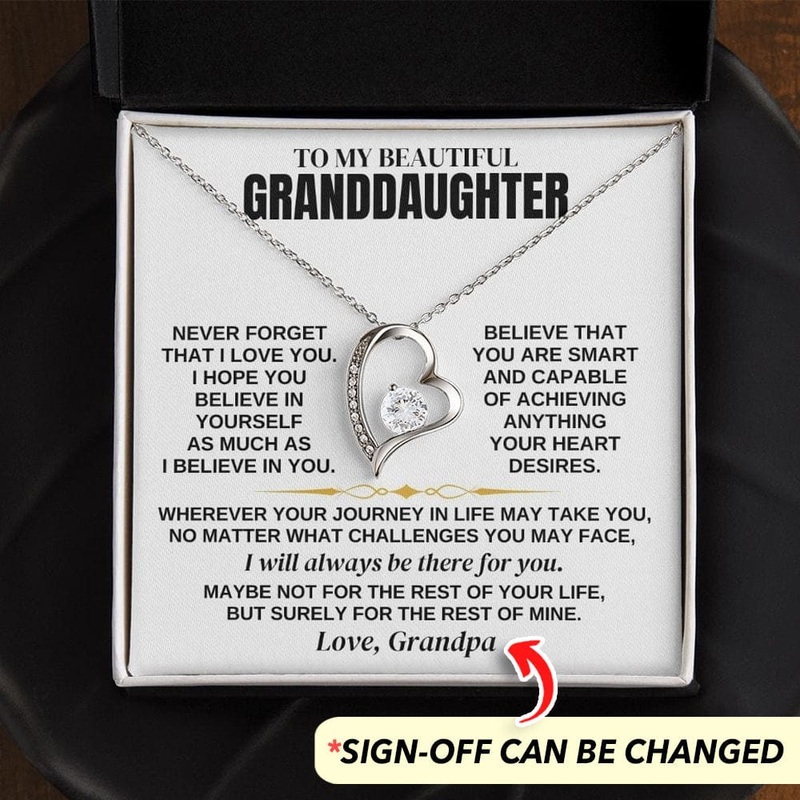 To My Beautiful Granddaughter – Necklace Gift Set – SS347