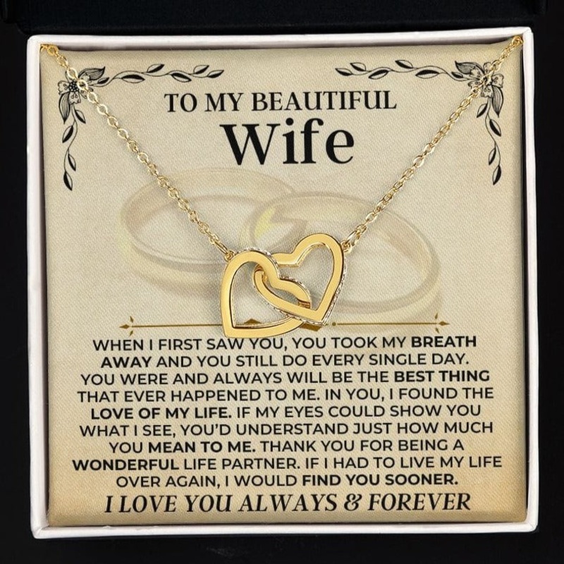 To My Beautiful Wife – Forever Linked Hearts Gift Set – SS414
