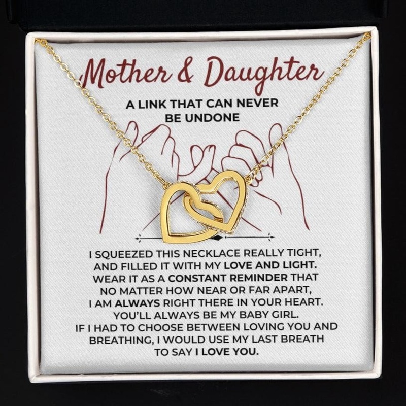 To My Daughter – Beautiful Linked Hearts Gift Set – SS397