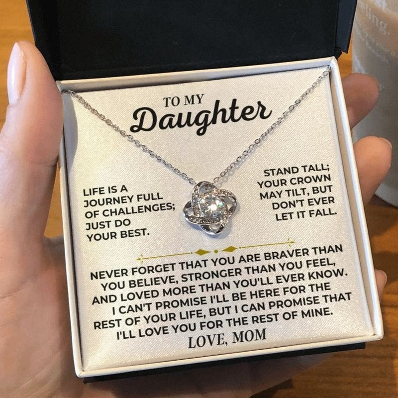 To My Daughter – Love, Mom – Love Knot Gift Set – SS439V2