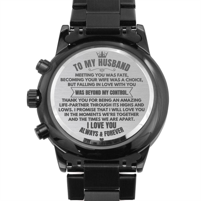 To My Husband – Engraved Premium Watch – SS343