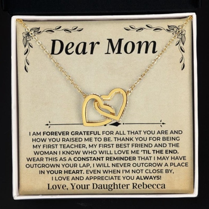 To My Mom – From Daughter – Forever Linked Hearts Gift Set – SS404V2