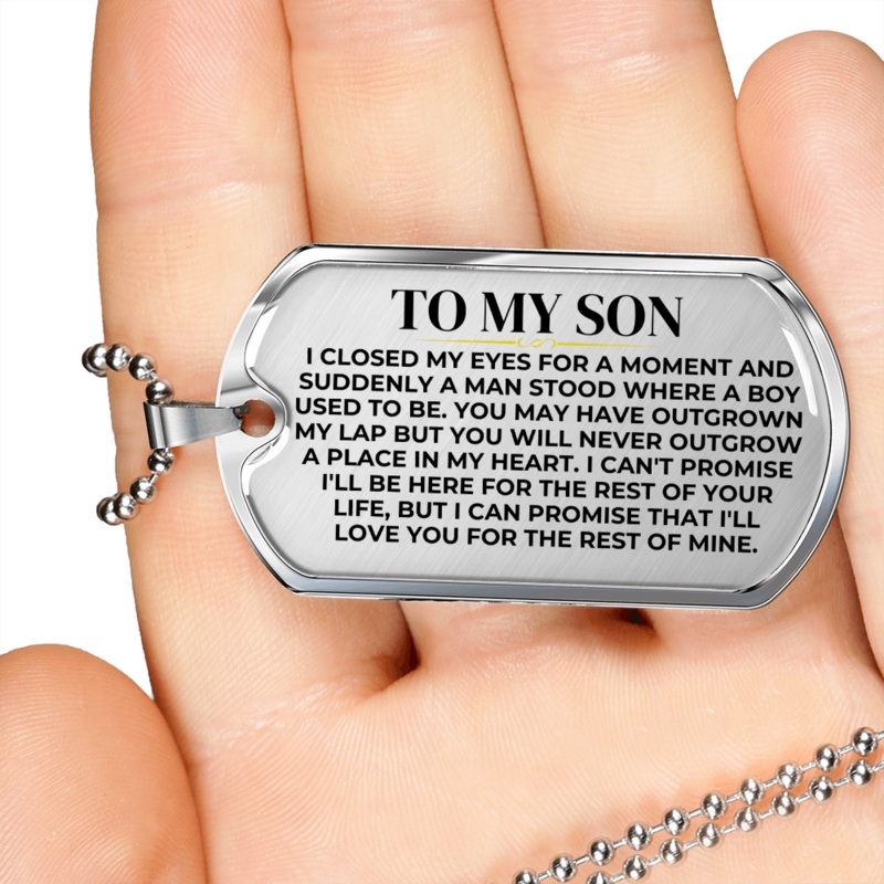 To My Son – Love Tag Keepsake – SS427-DT