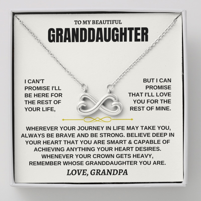 [ALMOST SOLD OUT] To My Granddaughter – Personalized Infinity Hearts Gift Set – SS117
