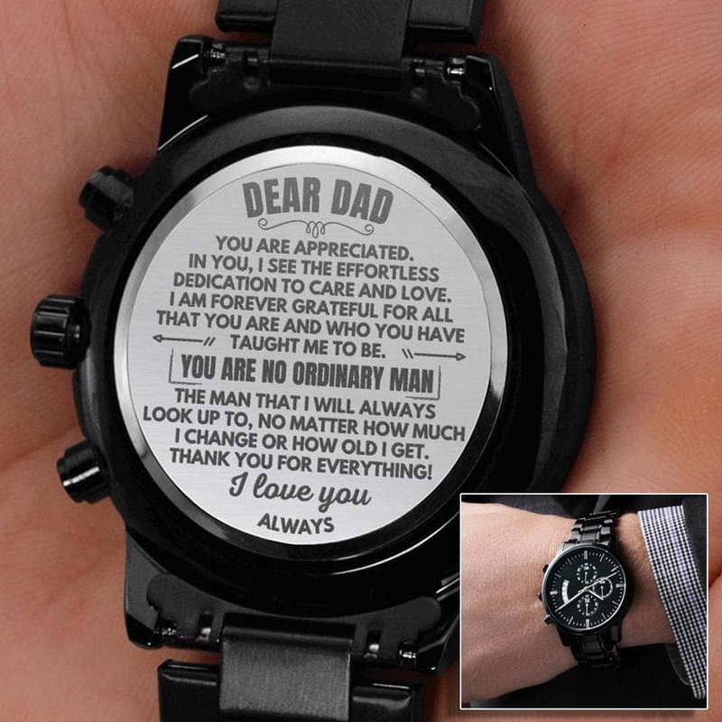 Dear Dad – Engraved Chronograph Watch – SS507