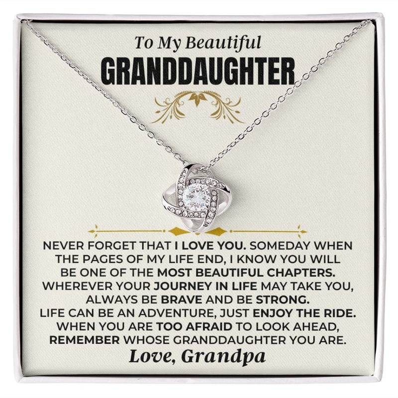 Remember Whose Granddaughter You Are – Love Knot Gift Set – SS477GP
