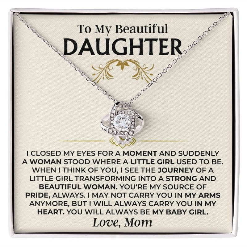 To My Beautiful Daughter – Mom – Love Knot Gift Set – SS504