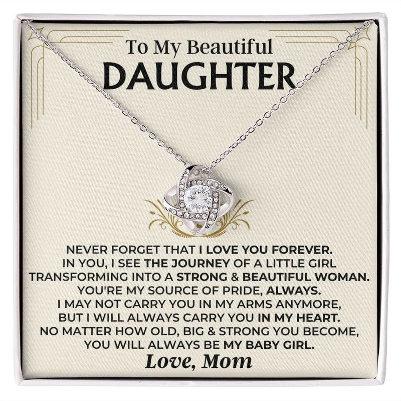 To My Beautiful Daughter – Mom – Love Knot Gift Set – SS510
