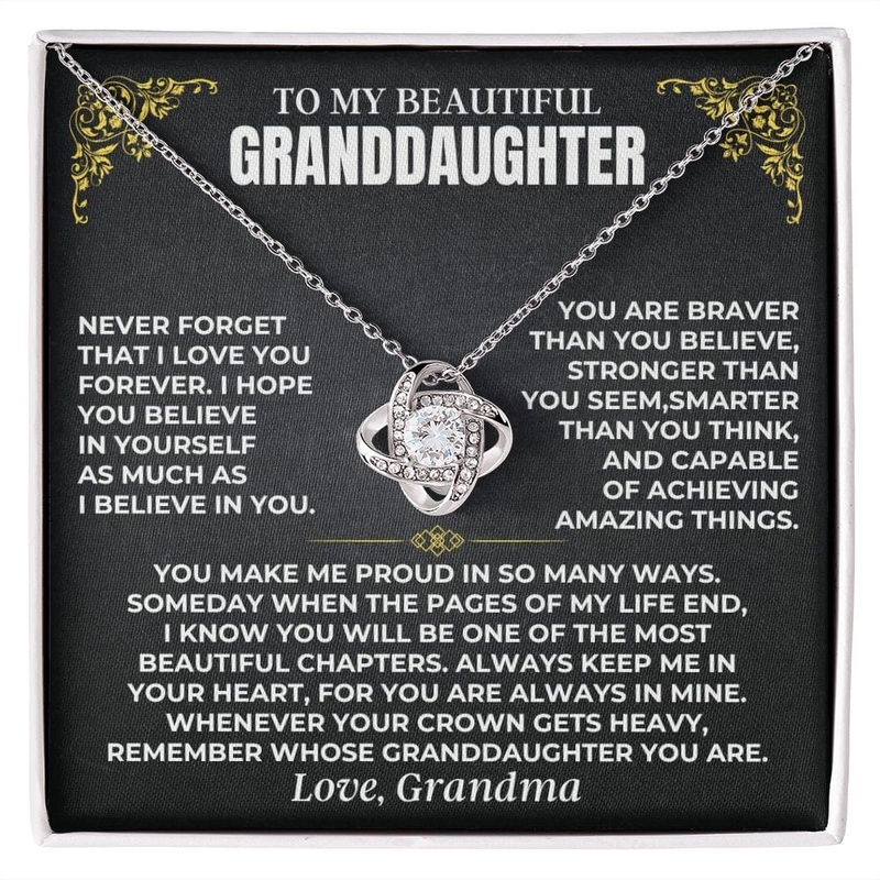 To My Beautiful Granddaughter – Grandma – Love Knot Gift Set – SS497