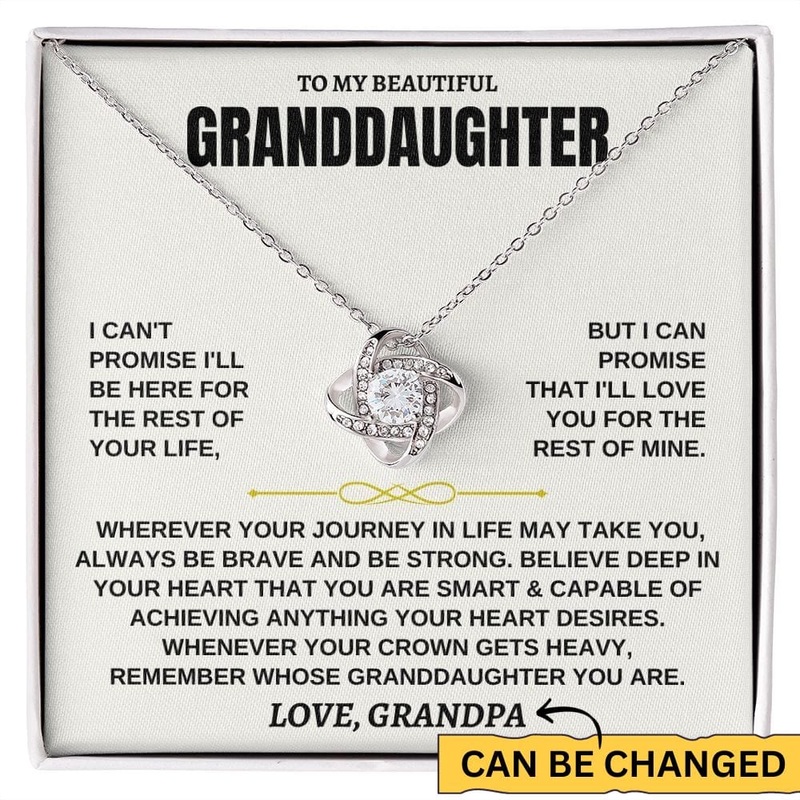 To My Beautiful Granddaughter – Love Knot Gift Set – SS117LK