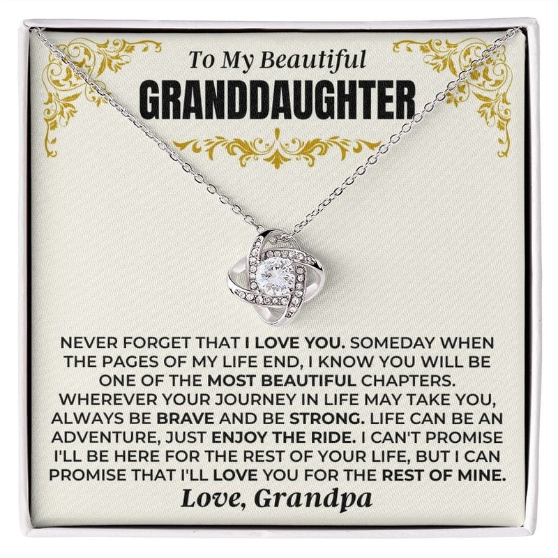 To My Beautiful Granddaughter – Love Knot Gift Set – SS481GP