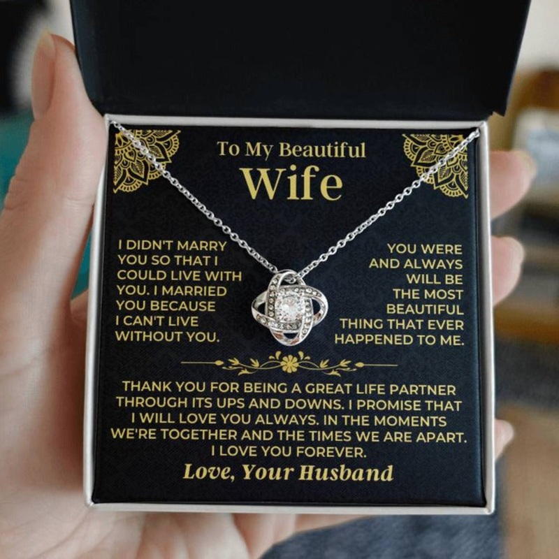 To My Beautiful Wife – Love Knot Gift Set – SS526