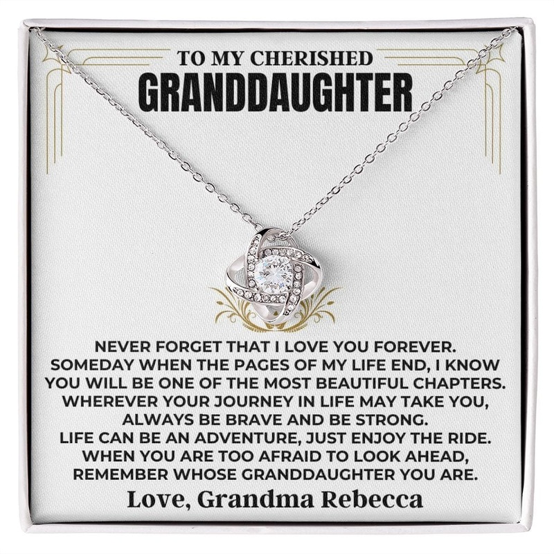 To My Cherished Granddaughter – Love Knot Gift Set – SS477V4