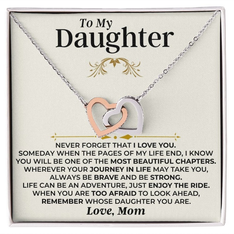 To My Daughter – Mom – Interlocked Hearts Gift Set – SS477DM