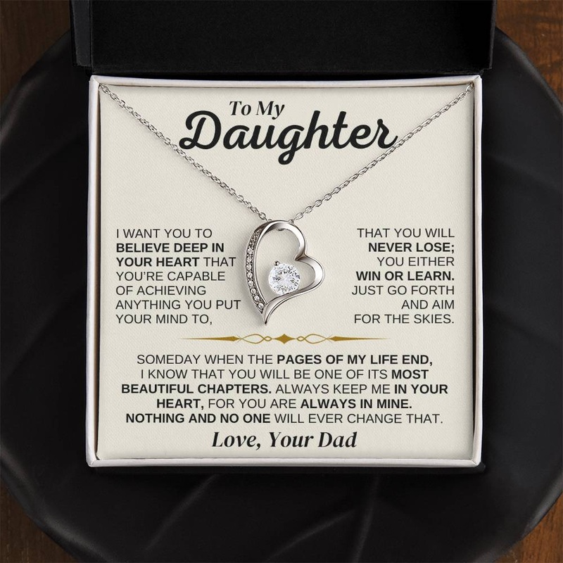 To My Daughter – You’re Capable Of Achieving Anything – Necklace Gift Set – SS562