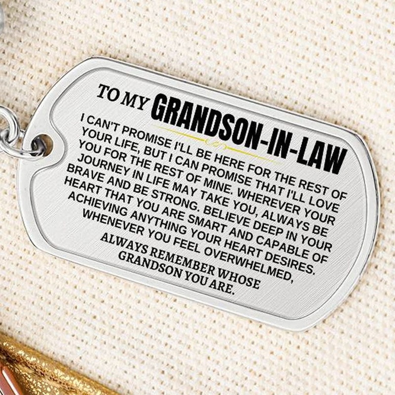 To My Grandson-in-law | Remember Whose Grandson You Are | Personalized Keychain – SS293V2-IL