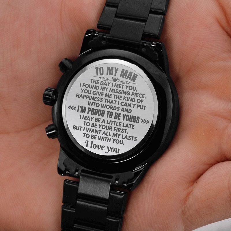 To My Man – Engraved Premium Chronograph Watch – SS524