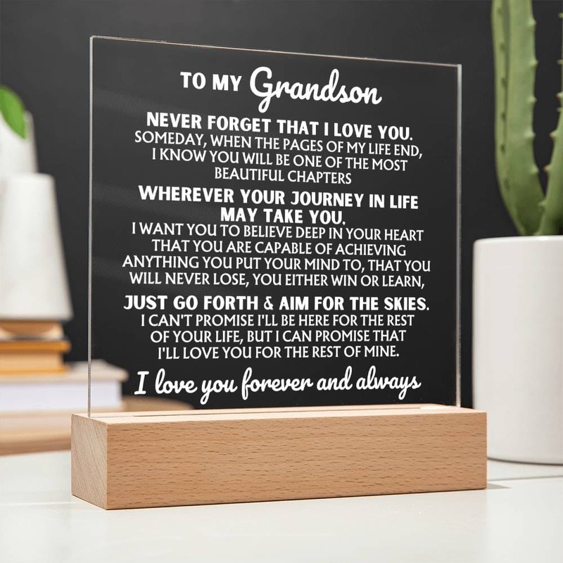 [ALMOST SOLD-OUT] To My Grandson  I Love You Forever | Acrylic Lamp  | AC47