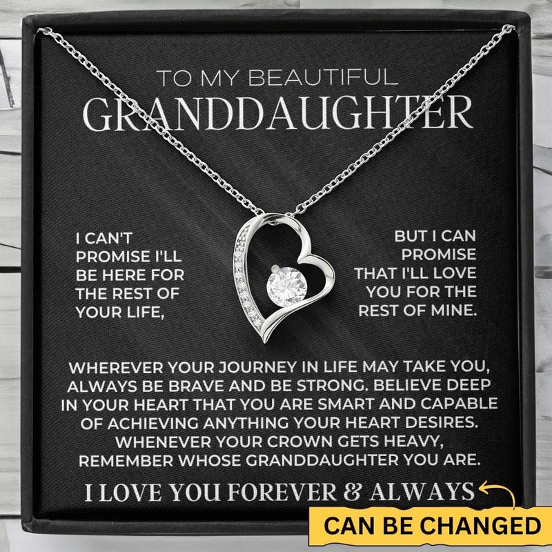 NEW* Special Gift for Granddaughter – Forever Love Necklace Gift Set – SS117FLB