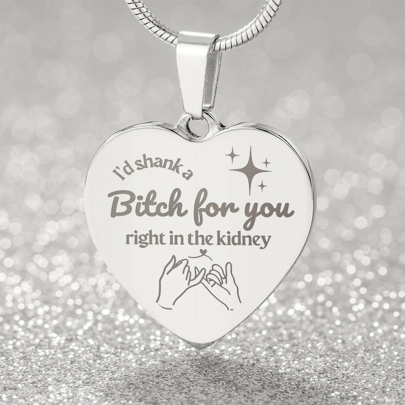 Soulsister | Bestie | BFF | Bestfriend | Engraved Premium Heart Necklace – BST01