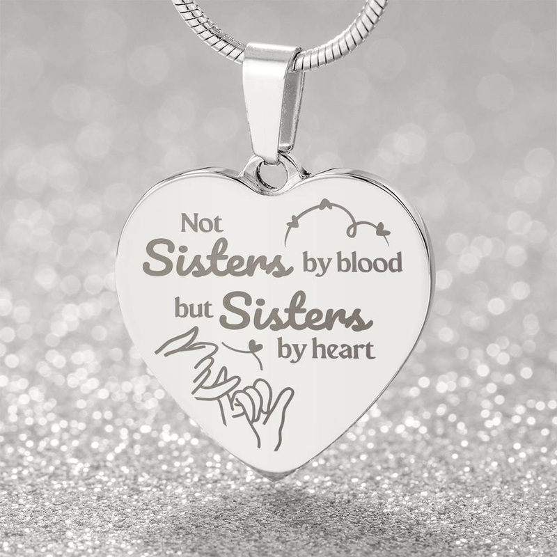 Soulsister | Bestie | BFF | Bestfriend | Engraved Premium Heart Necklace – BST02