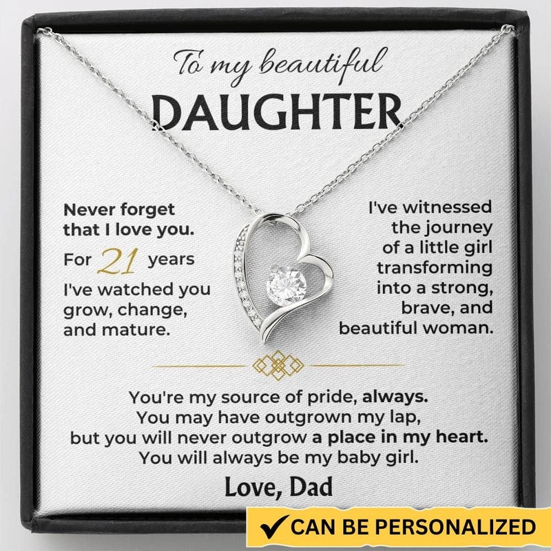 To My Beautiful Daughter – Forever Love Necklace Gift Set – SS571