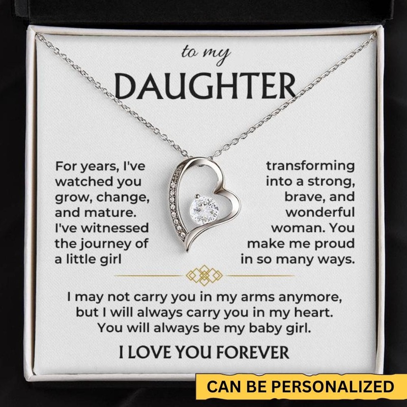 To My Daughter – Always Be My Baby Girl – Necklace Gift Set – SS565
