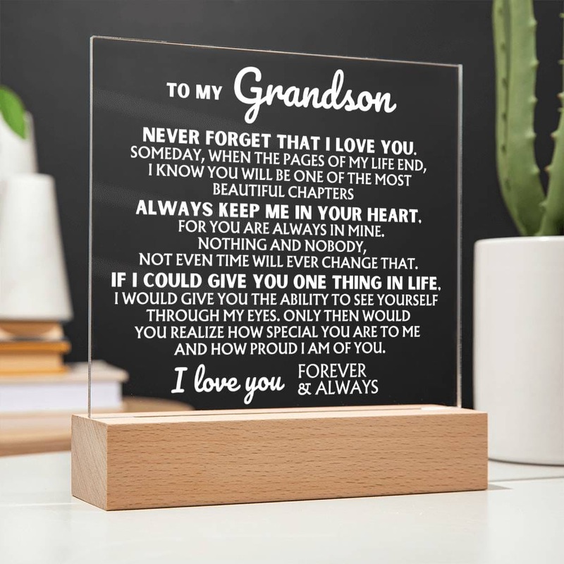 To My Grandson – I Love You Forever – Acrylic Lamp  – AC44GS