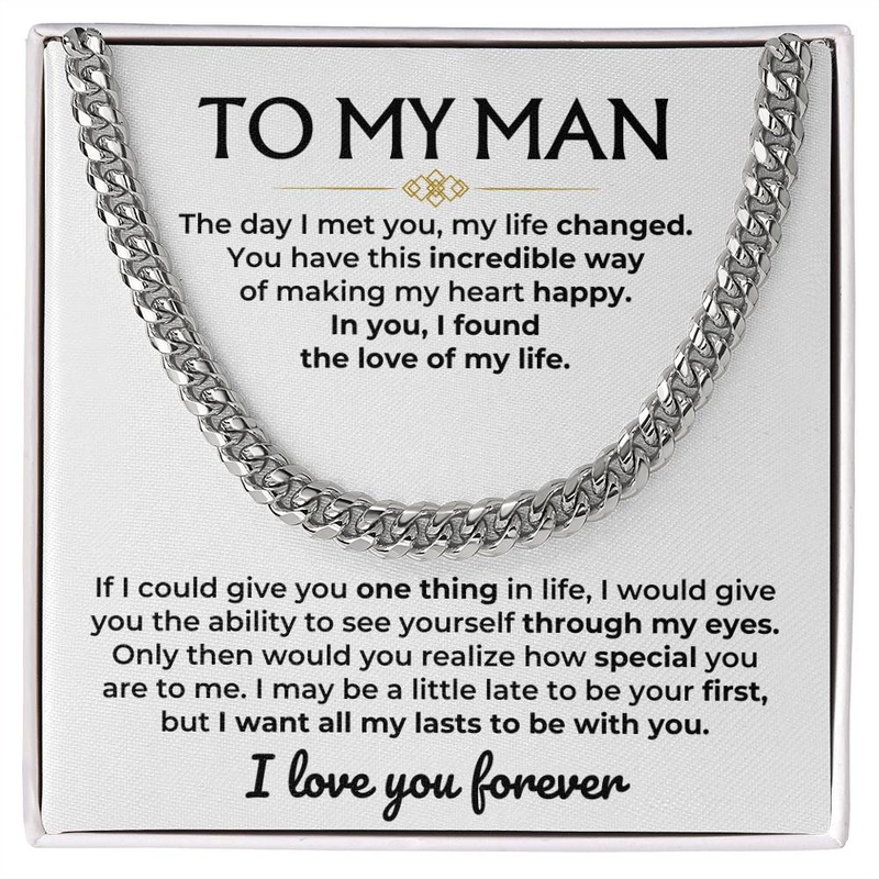 To My Man – Cuban Link Chain Gift Set – SS593