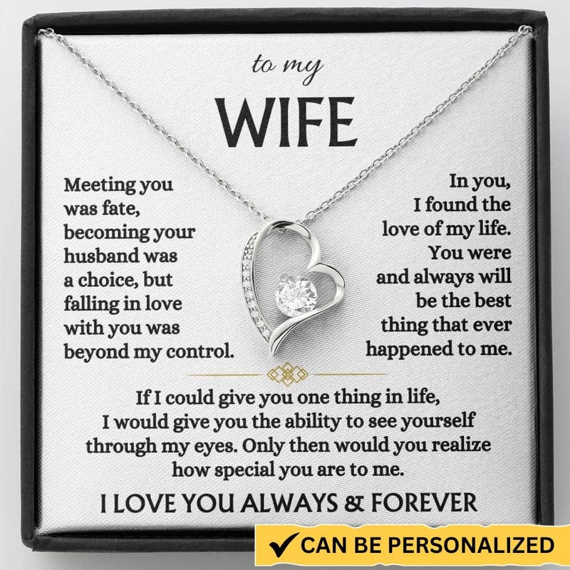 To My Wife – Forever Love Necklace Gift Set – SS568V3