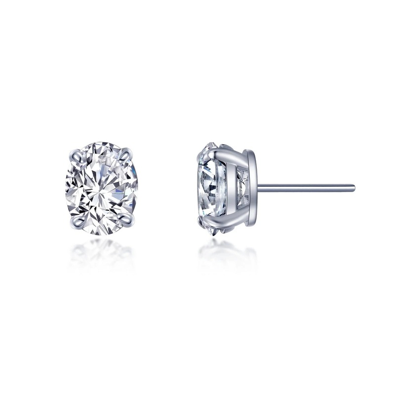 Lafonn Oval Solitaire Stud Earrings