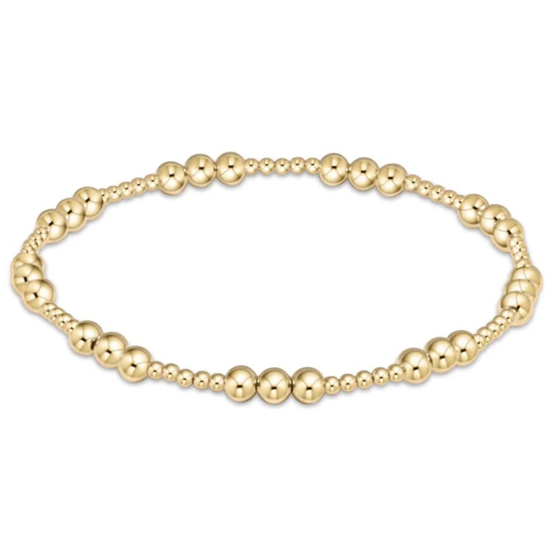 enewton Classic Joy Pattern Bead Bracelet – Gold