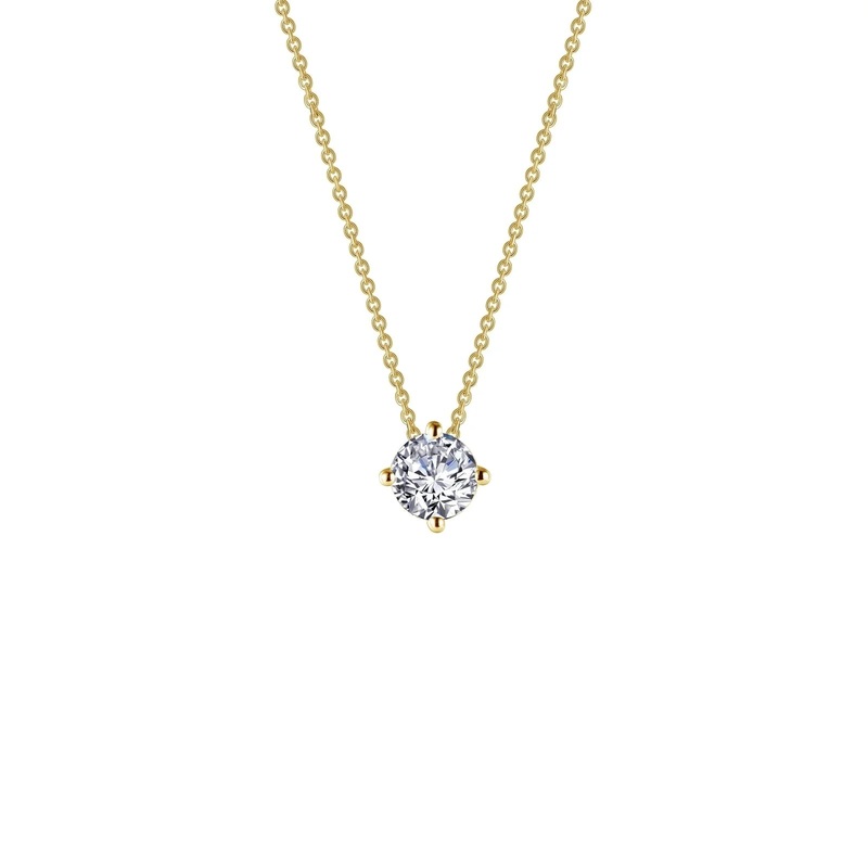 Lafonn 0.65 CTW Solitaire Necklace in Gold