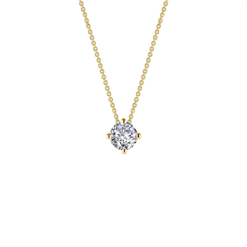 Lafonn 0.85 CTW Solitaire Necklace in Gold