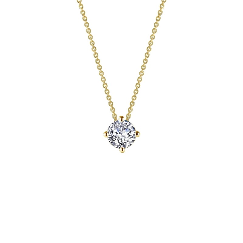 Lafonn 1.0 CTW Solitaire Necklace in Gold
