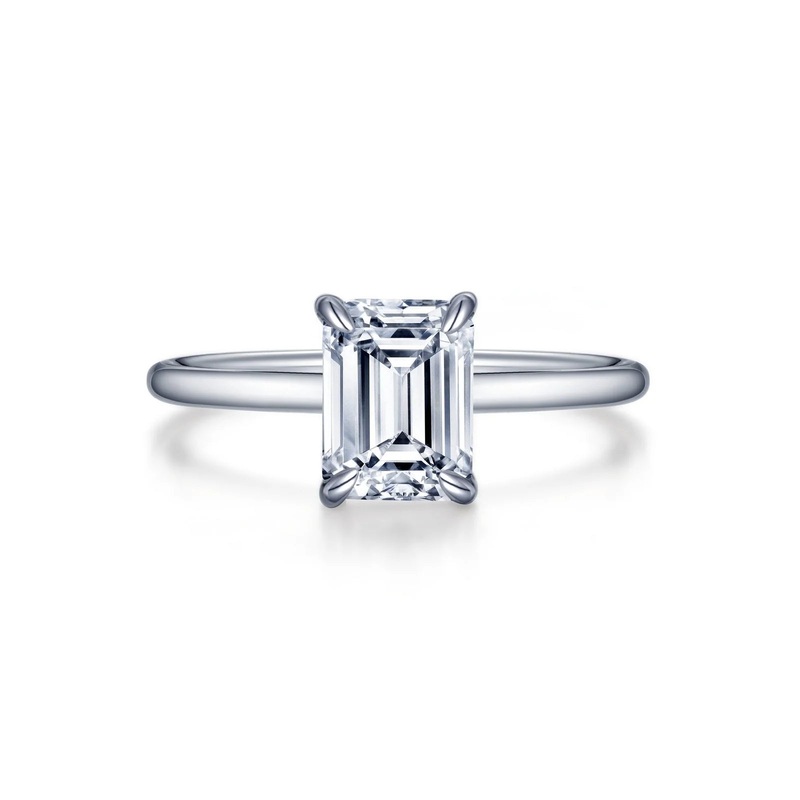 Lafonn Emerald-Cut Solitaire Engagement Ring