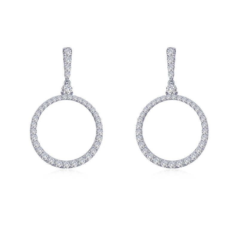 Lafonn Open Circle Drop Earrings