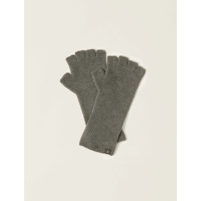 Barefoot Dreams CozyChic Lite Fingerless Gloves in Olive Branch
