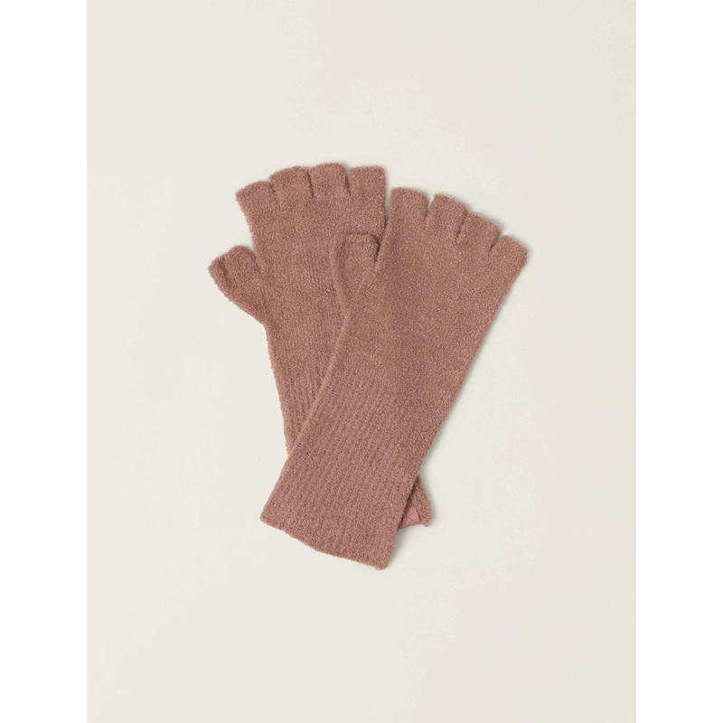 Barefoot Dreams CozyChic Lite Fingerless Gloves in Terra