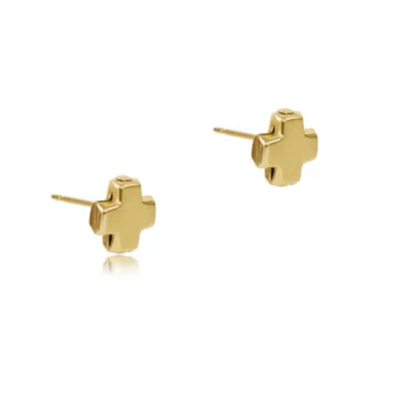 Enewton signature cross stud – Gold