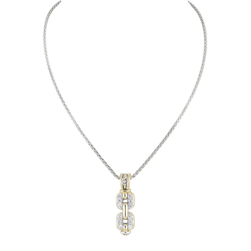 John Medeiros Celebration Petite Pav – Double Link Pendant Necklace