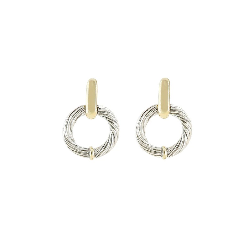 John Medeiros Cordo Collection – Circle Door Knocker Post Earrings