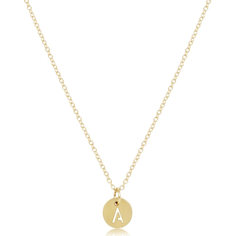 enewton 16 Necklace Gold- Respect Small Gold Disc