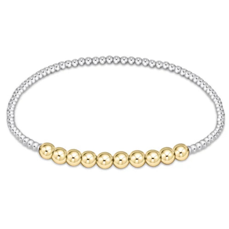 enewton classic beaded bliss 2mm bead bracelet – 4mm – mixed metal