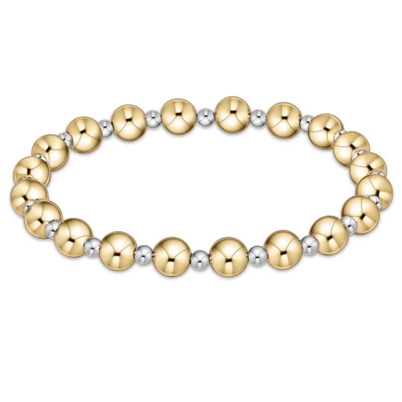 enewton: Classic Grateful Pattern 6mm Bracelet -Mixed Metal