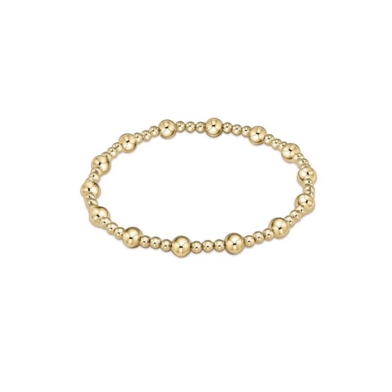 Enewton Extends- Classic Sincerity Pattern 5mm Bead Bracelet- Gold