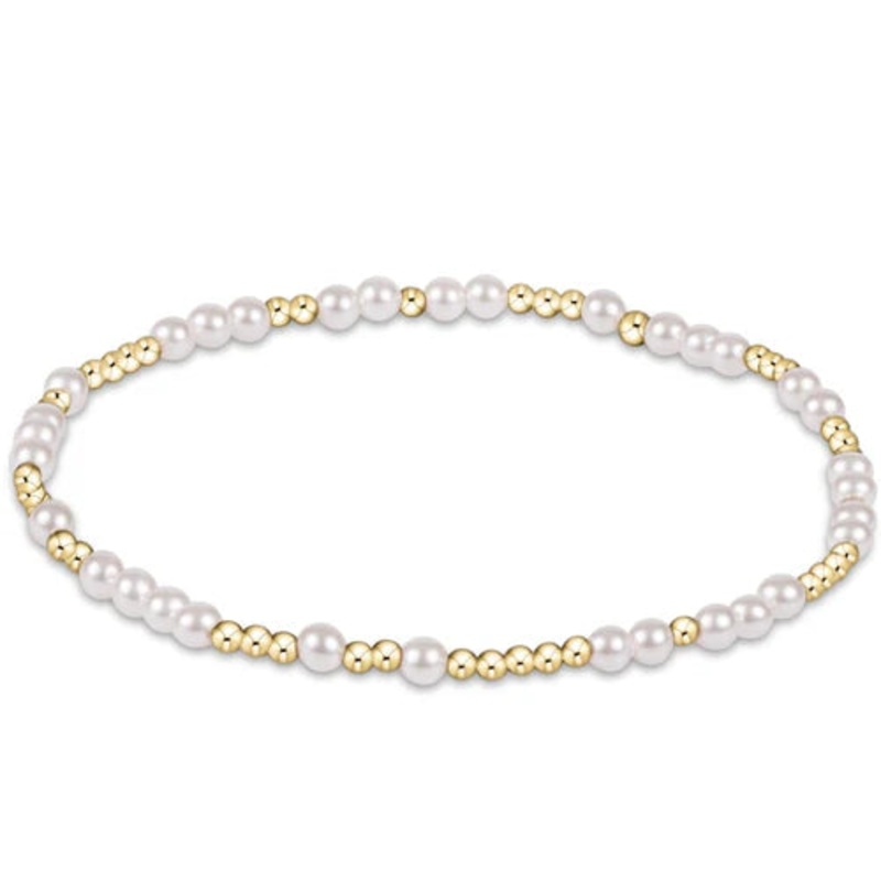 enewton hope unwritten 3mm bead bracelet – pearl