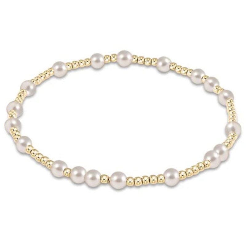 enewton hope unwritten 4mm bead bracelet – pearl