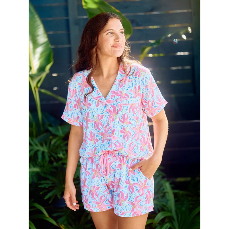 Charlotte Hibiscus Harmony Pajama Set